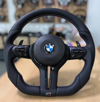 BMW F01 F02 F07 F10 F11 F12 F13 F15 Lederlenkrad neu beziehen, Design A703